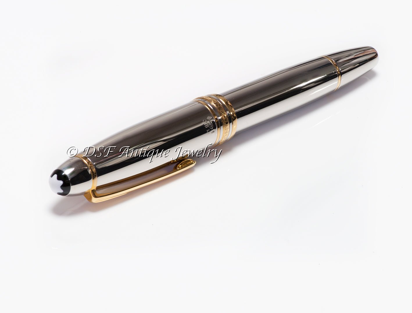 Montblanc Meisterstuck Solitaire Solid 950 Platinum 18K Gold Fountain Pen