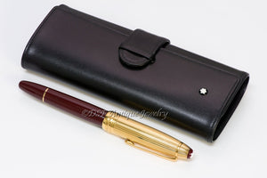 Montblanc Solitaire Doue Vermeil Bordeaux Burgundy Cartridge Fill Fountain Pen