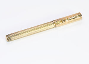 Montegrappa Reminiscence Etched Vermeil Fountain Pen 18K Nib M