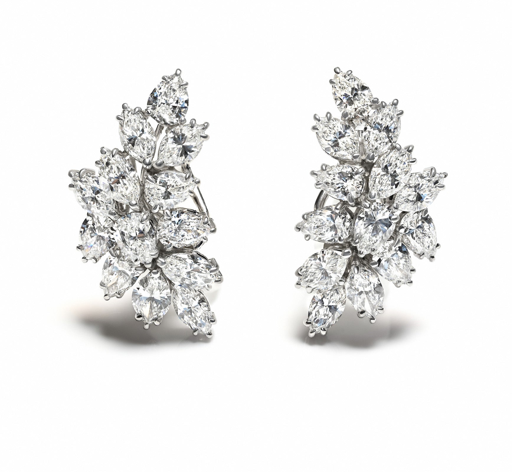 Harry Winston Diamond Earrings Platinum