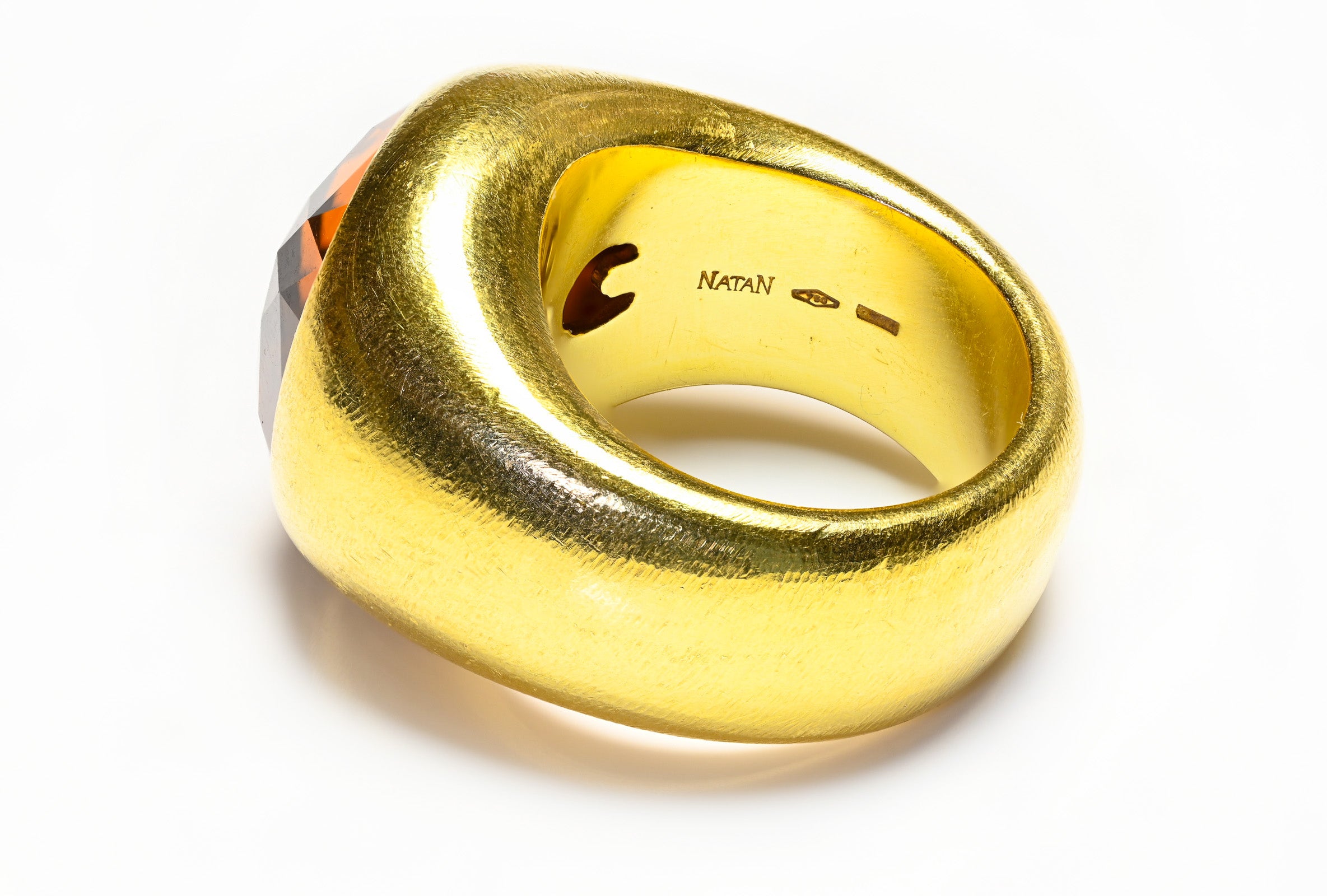 Natan 18K Yellow Gold Citrine Ring 