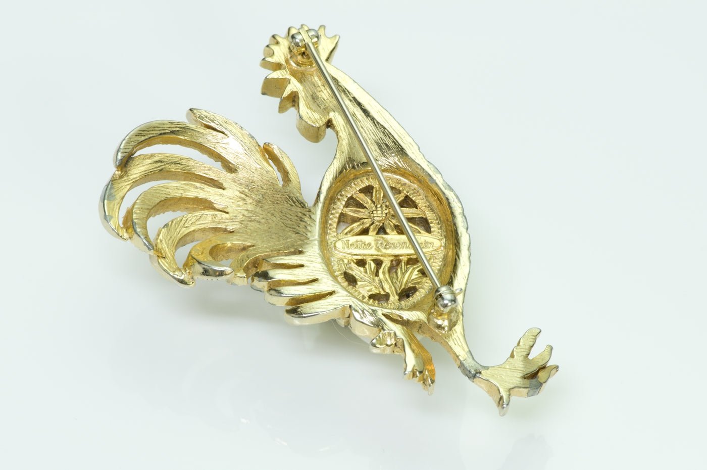 Nettie Rosenstein Rooster Brooch