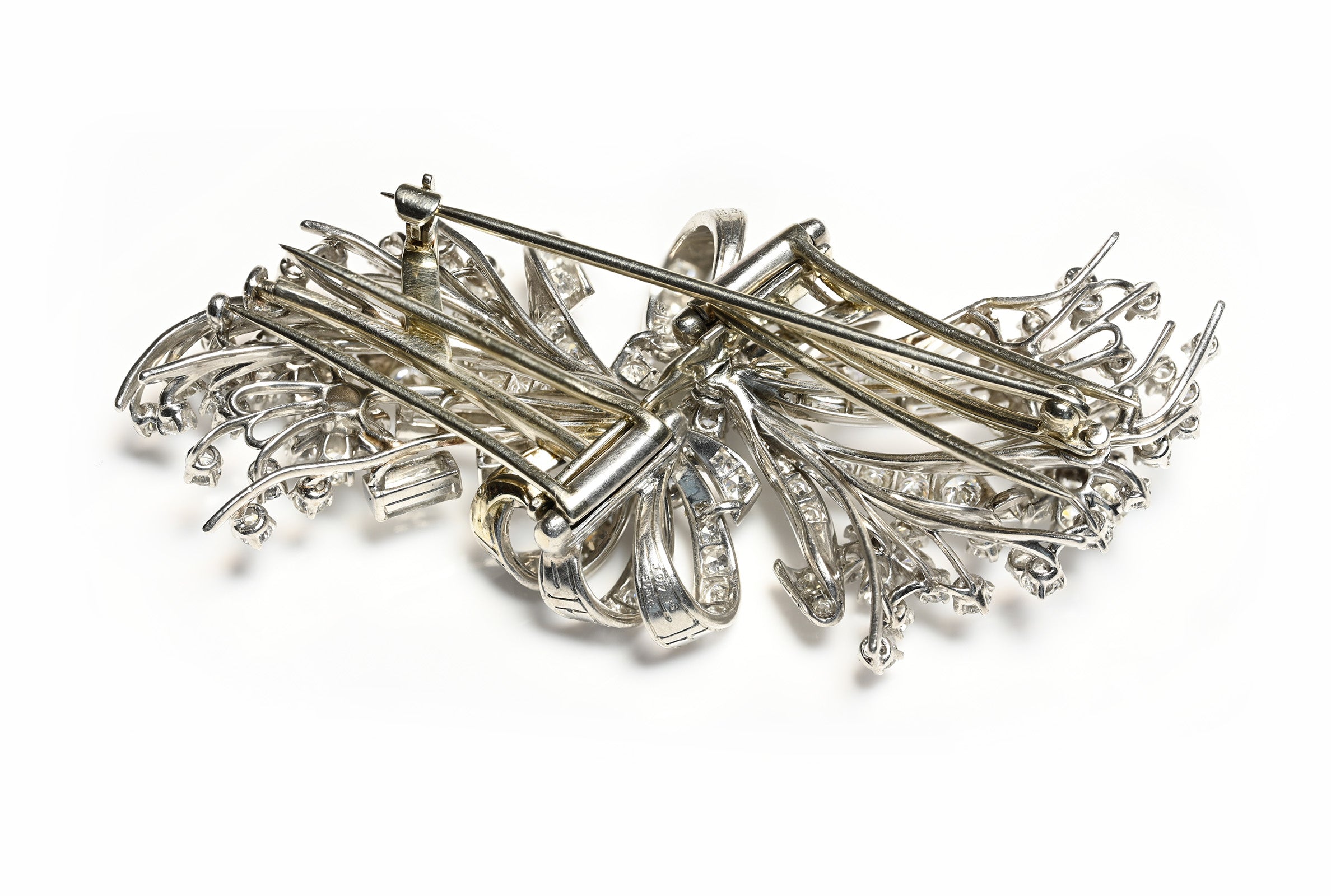 Oscar Heyman Platinum Diamond Brooch