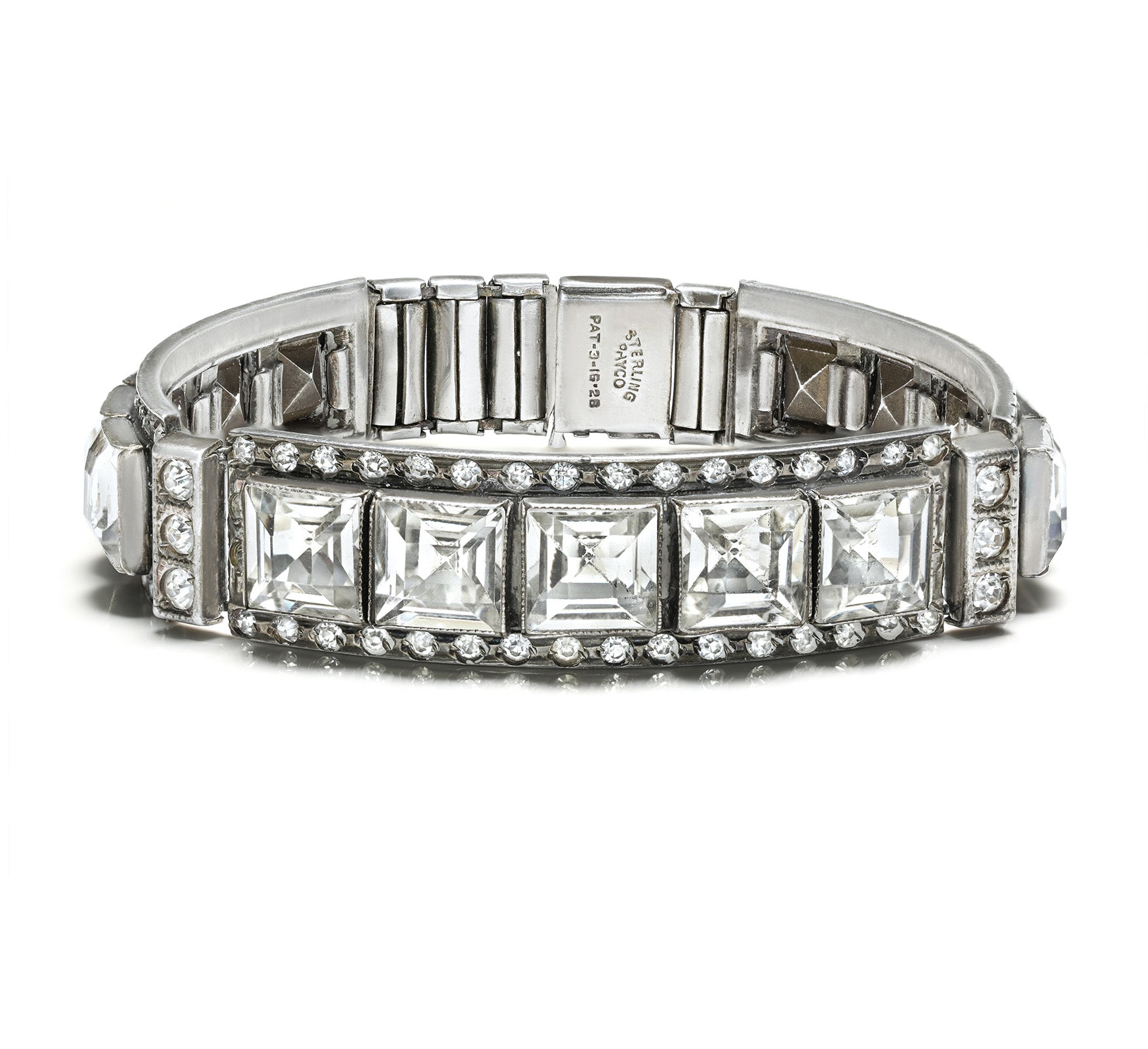 Art Deco Silver Paste Bracelet