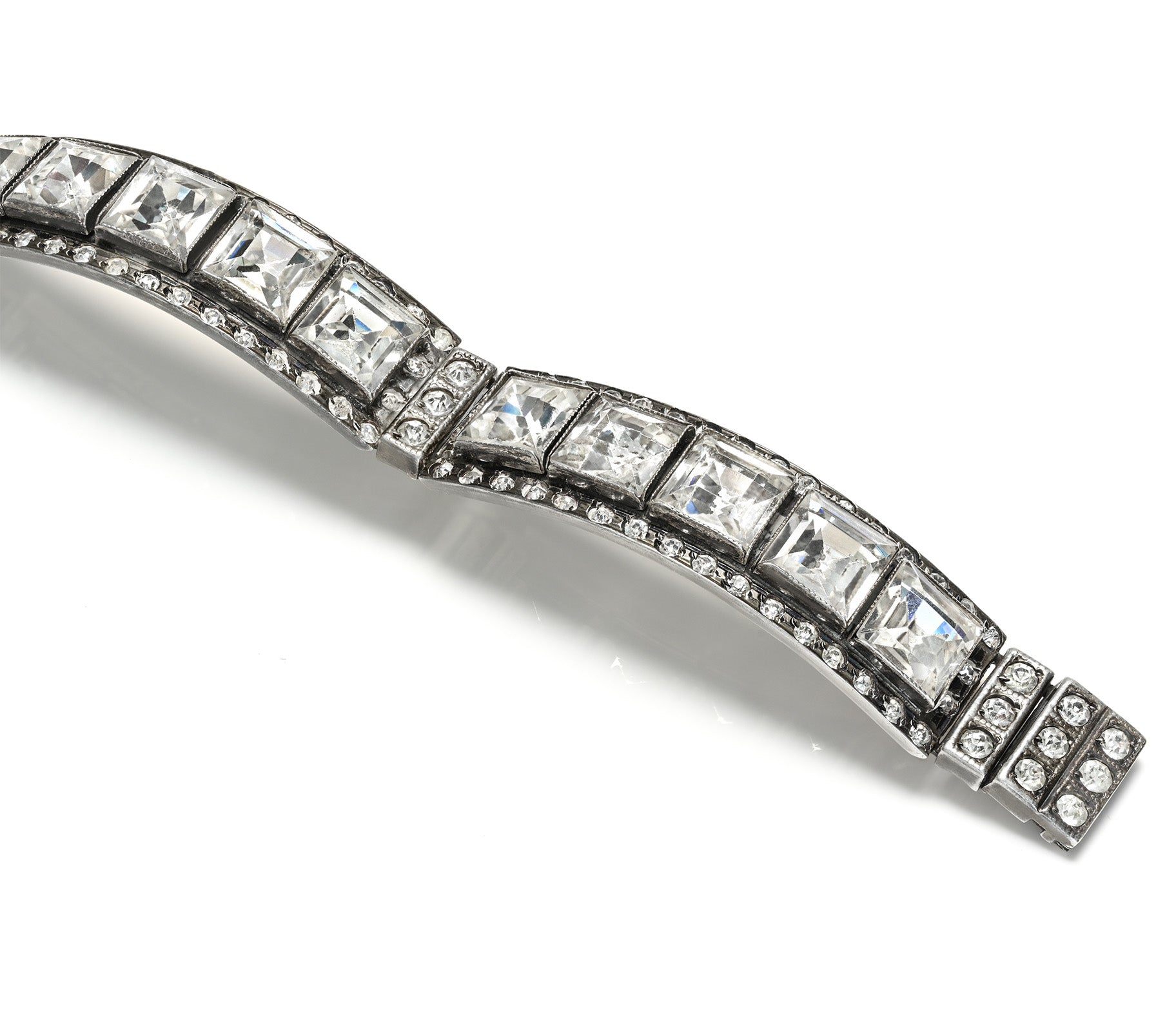 Art Deco Silver Paste Bracelet