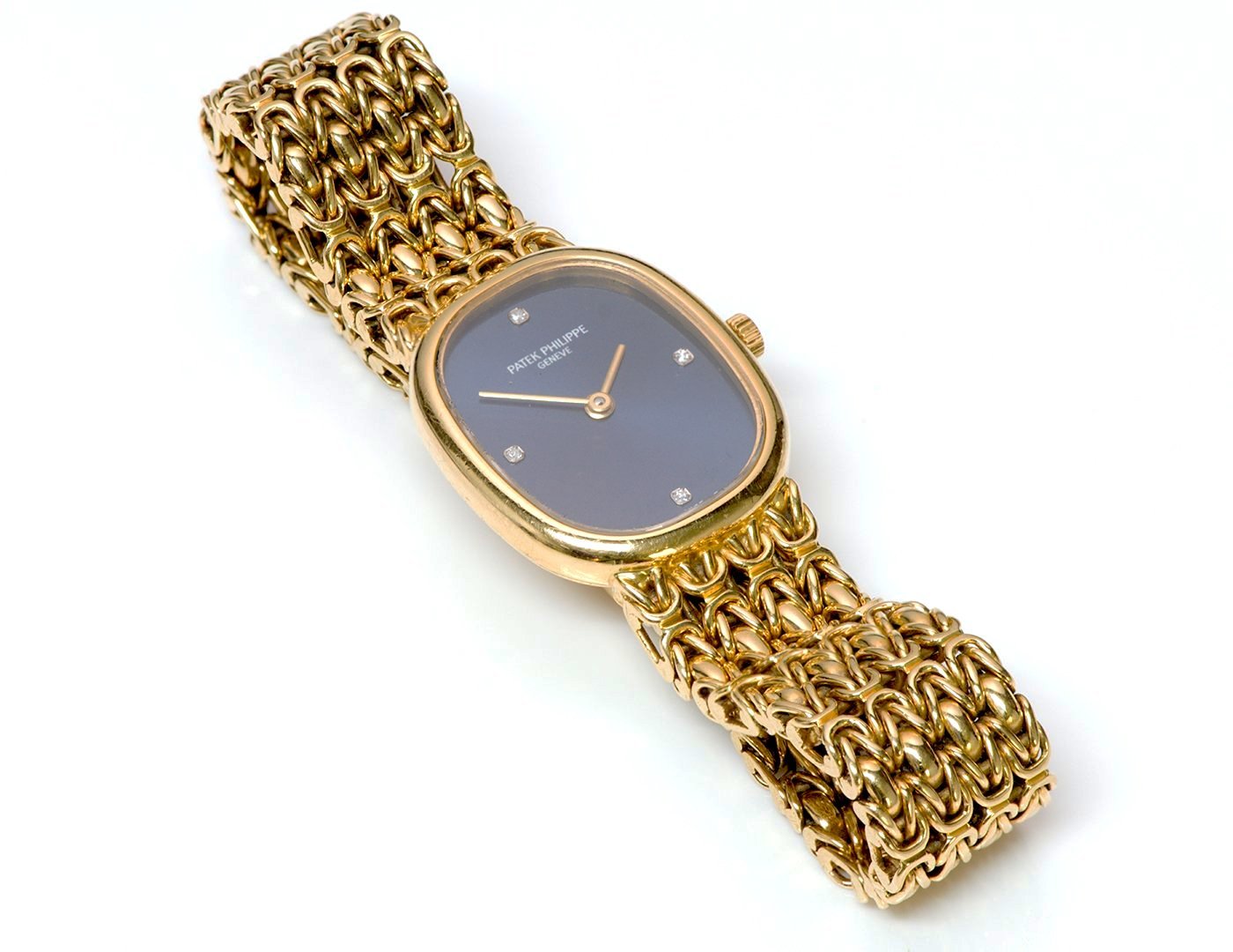 Patek Philippe Ellipse 18K Yellow Gold Diamond Watch