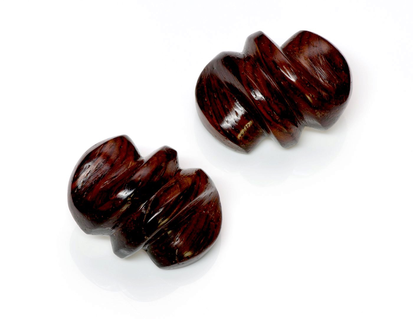 Patricia Von Musulin Sterling Silver Wood Earrings