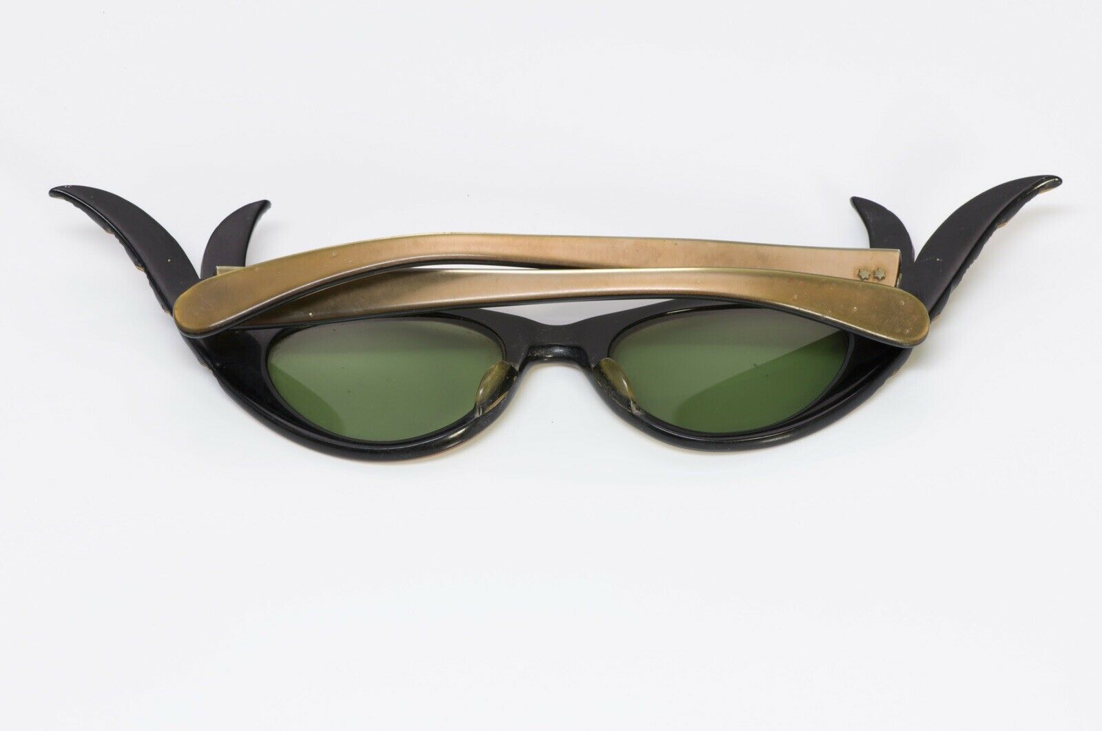 Paulette Guinet Paris 1950’s Carved Feather Cat-Eye Sunglasses