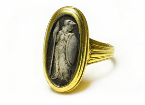 Paul Lantuch 18K Gold Silver "Roman" Soldier Men's Ring