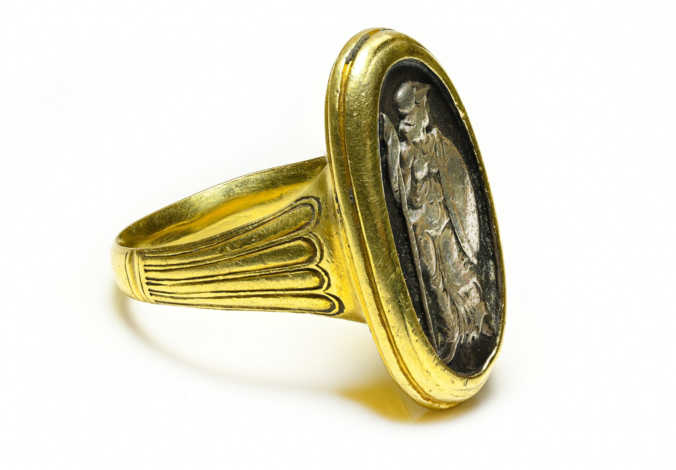 Paul Lantuch 18K Gold Silver Roman Soldier Men's Ring