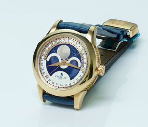 Perrelet Moon Phase Automatic 18K Gold Men's Watch