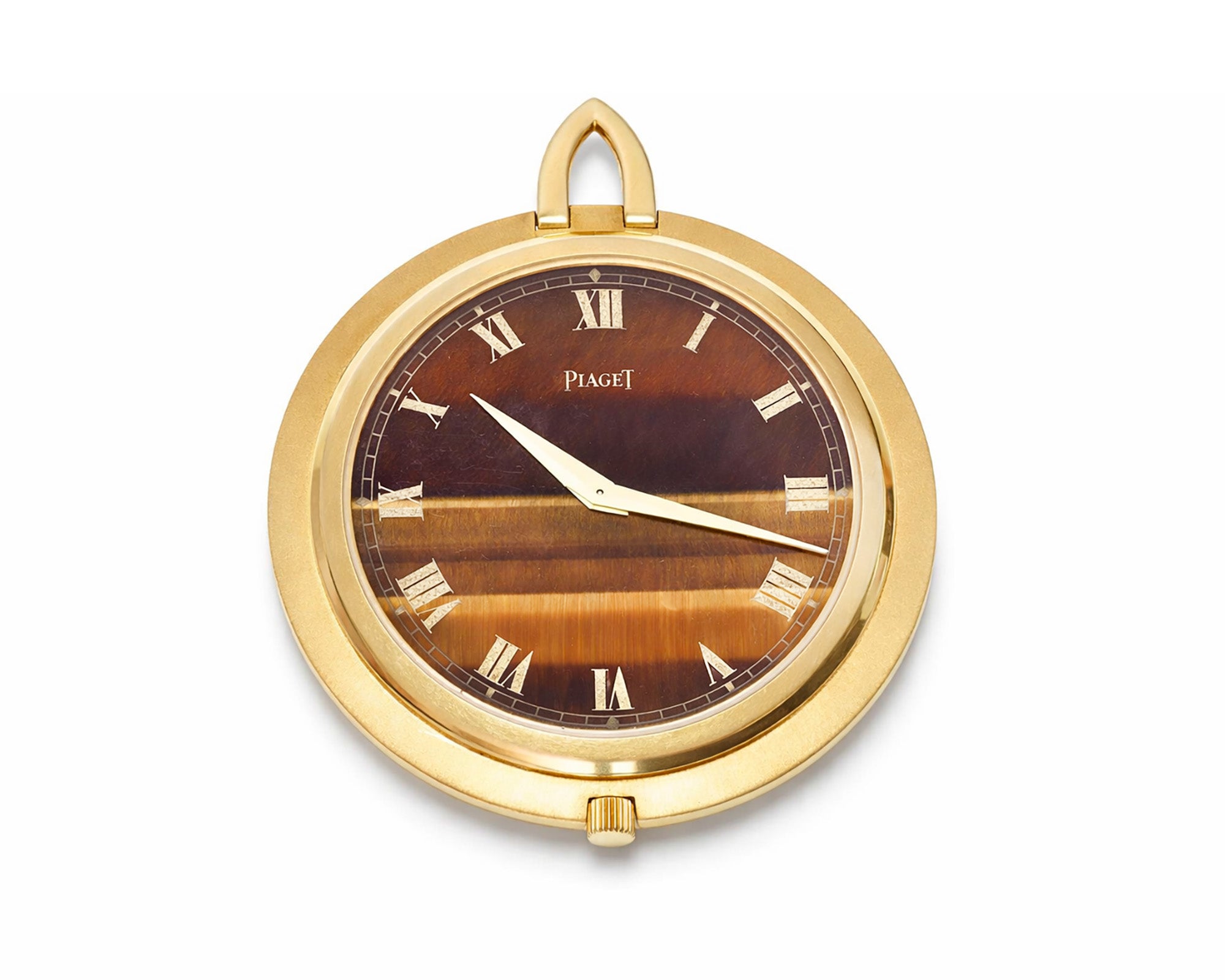 Piaget 18K Gold Tiger’s Eye Men's Pocket Watch