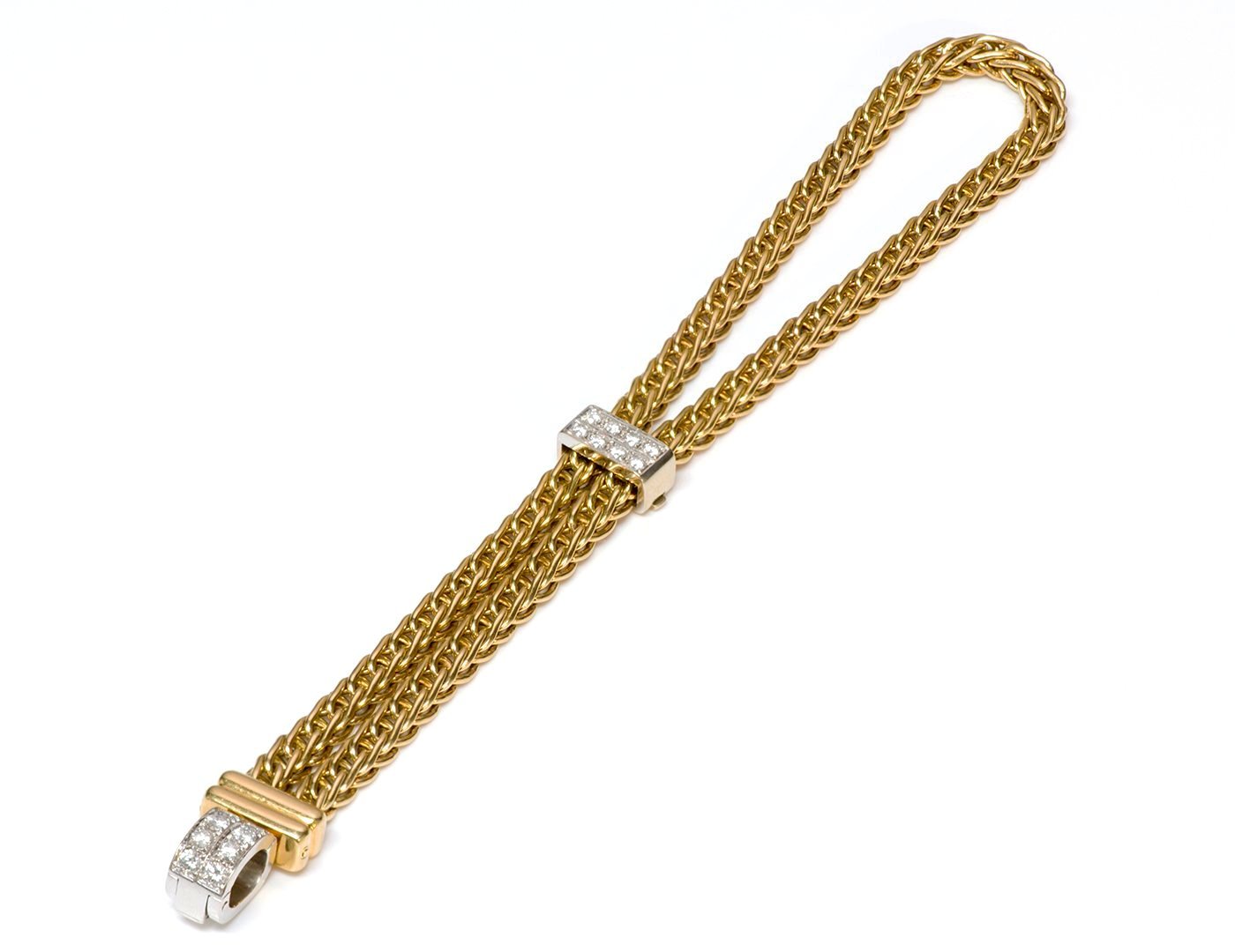 Pomellato Gold & Diamond Necklace Bracelet