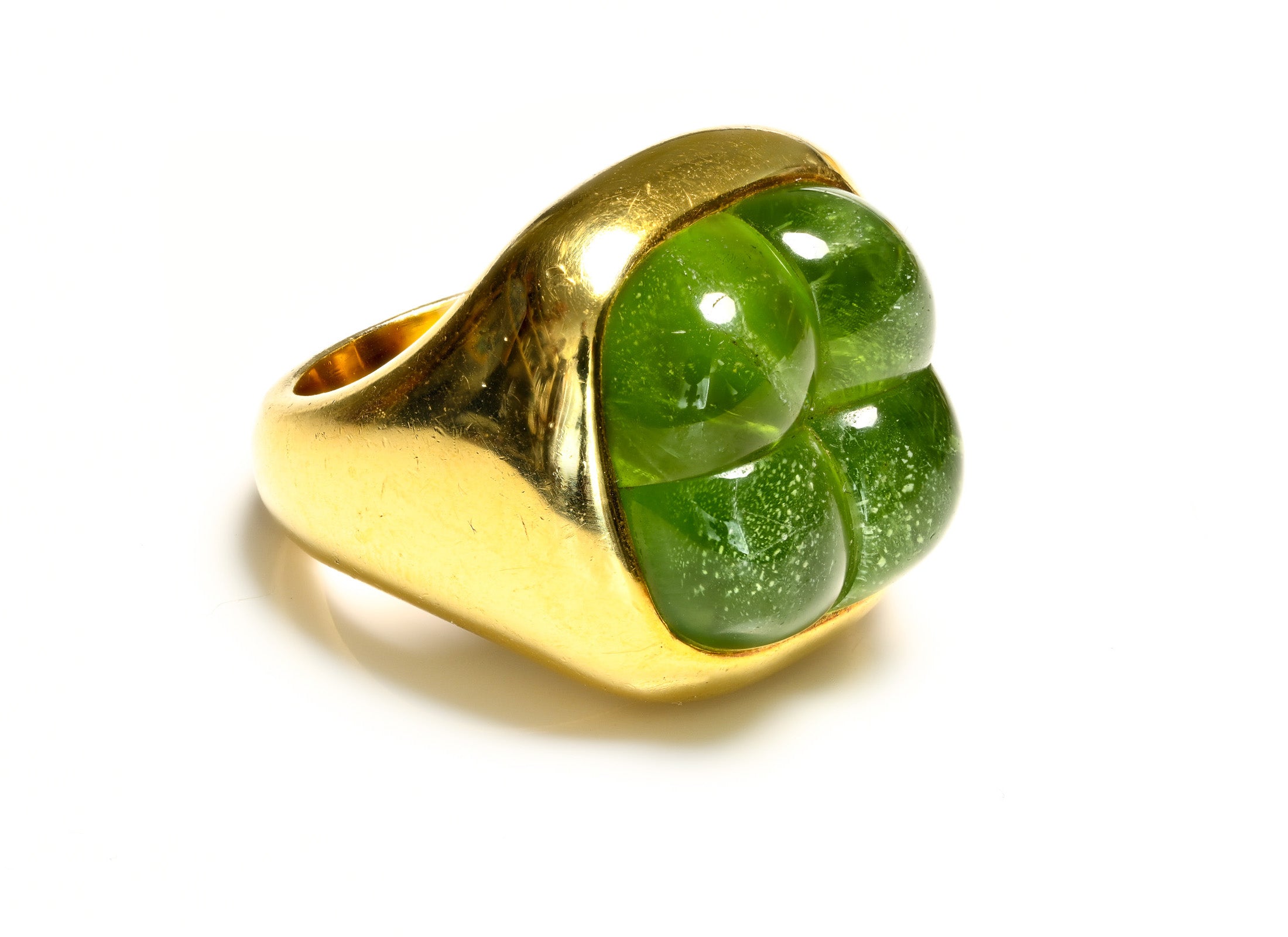 Pomellato Gold Mosaico Peridot Ring 