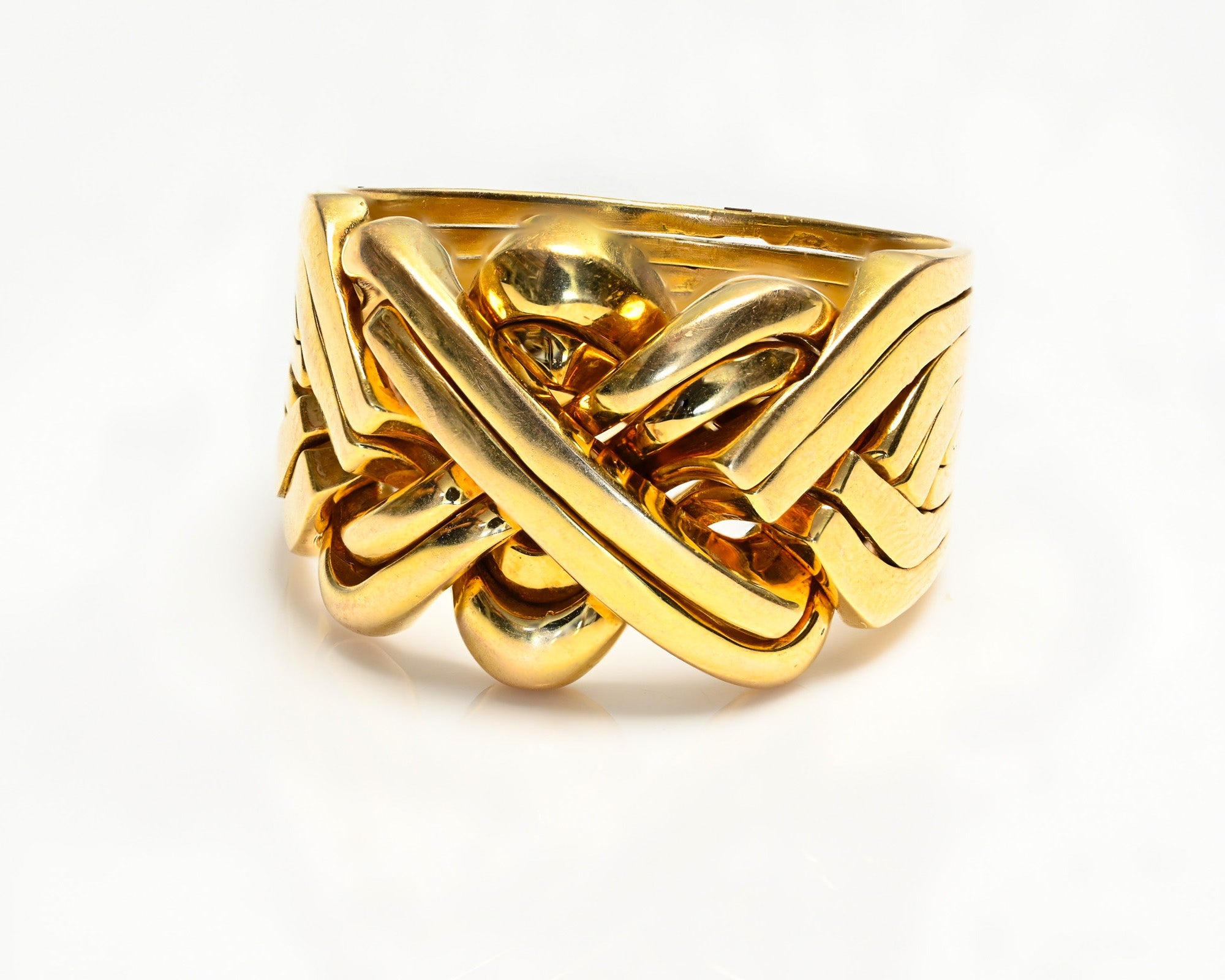 Puzzle 18K Yellow Gold Men's Ring