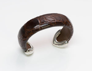 Ralph Lauren Crocodile Sterling Bracelet
