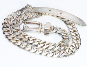 Ralph Lauren Sterling Silver Chain Buckle Belt, 1967