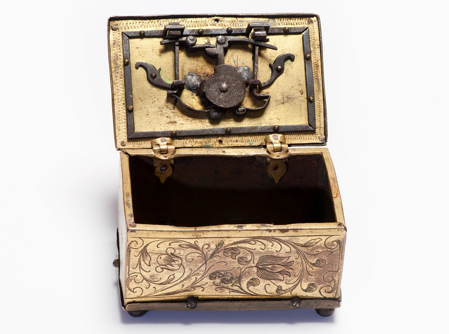 Rare Renaissance 16th Century Mechanical Treasure Chest