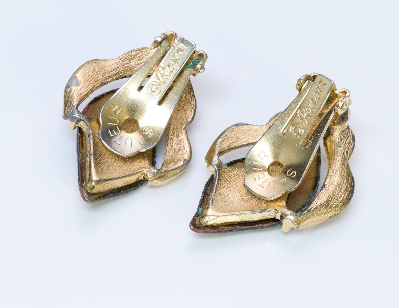 Renoir Sauteur Enamel Bracelet Earrings Brooch