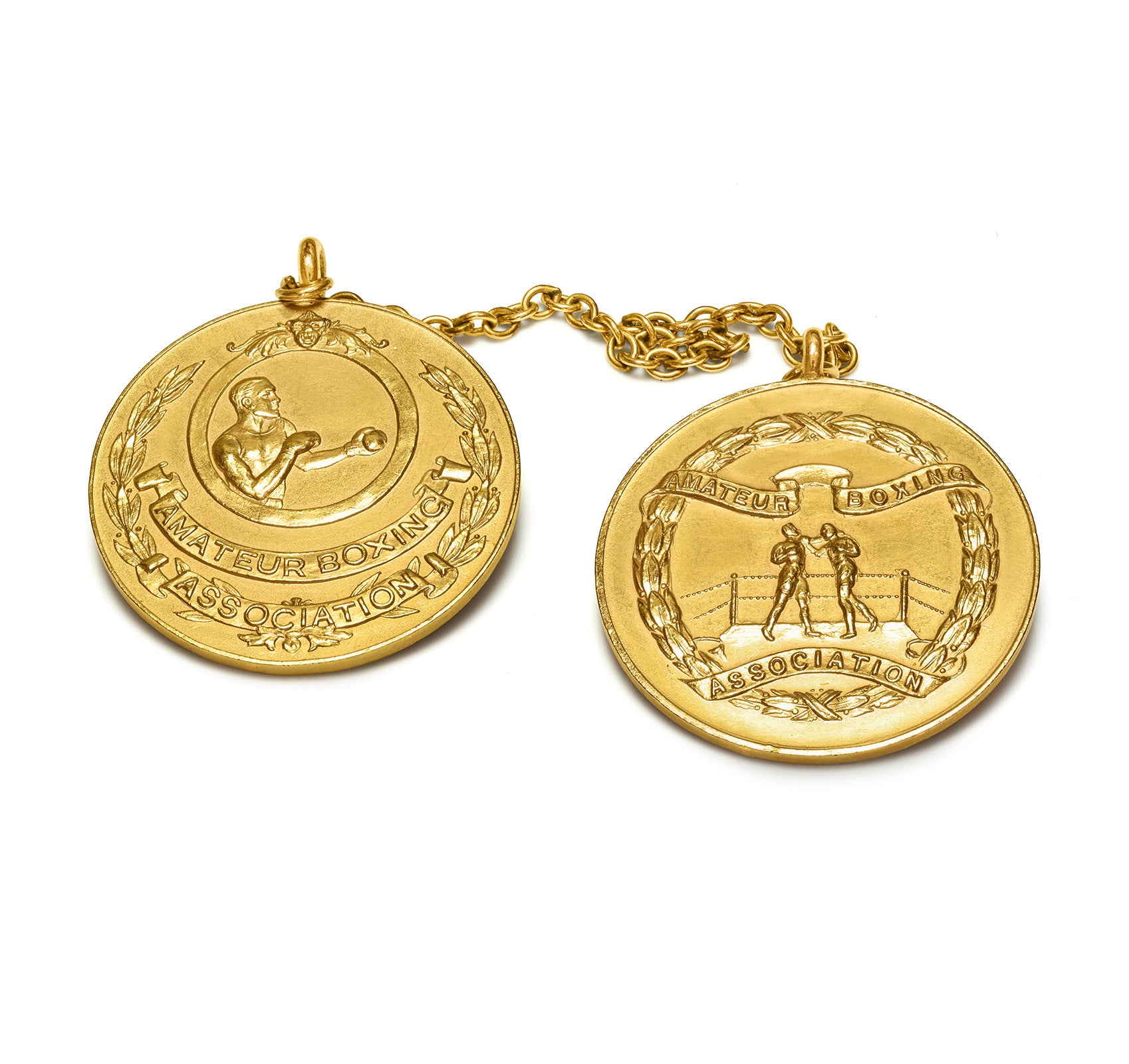 Cartier Gold Boxing Medal Brooches – Amateur Boxing 