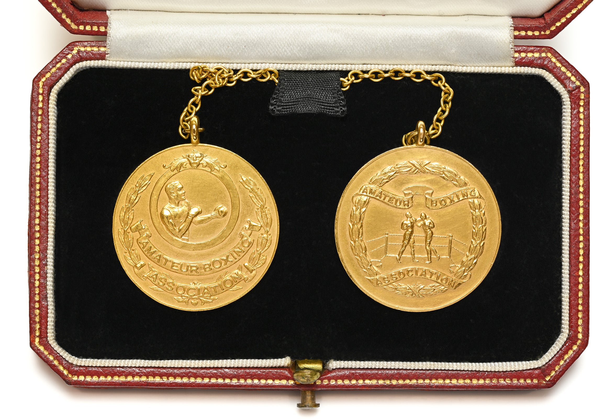 Rare 1930's Cartier 9K Gold Boxing Medal Brooches – Amateur Boxing Association