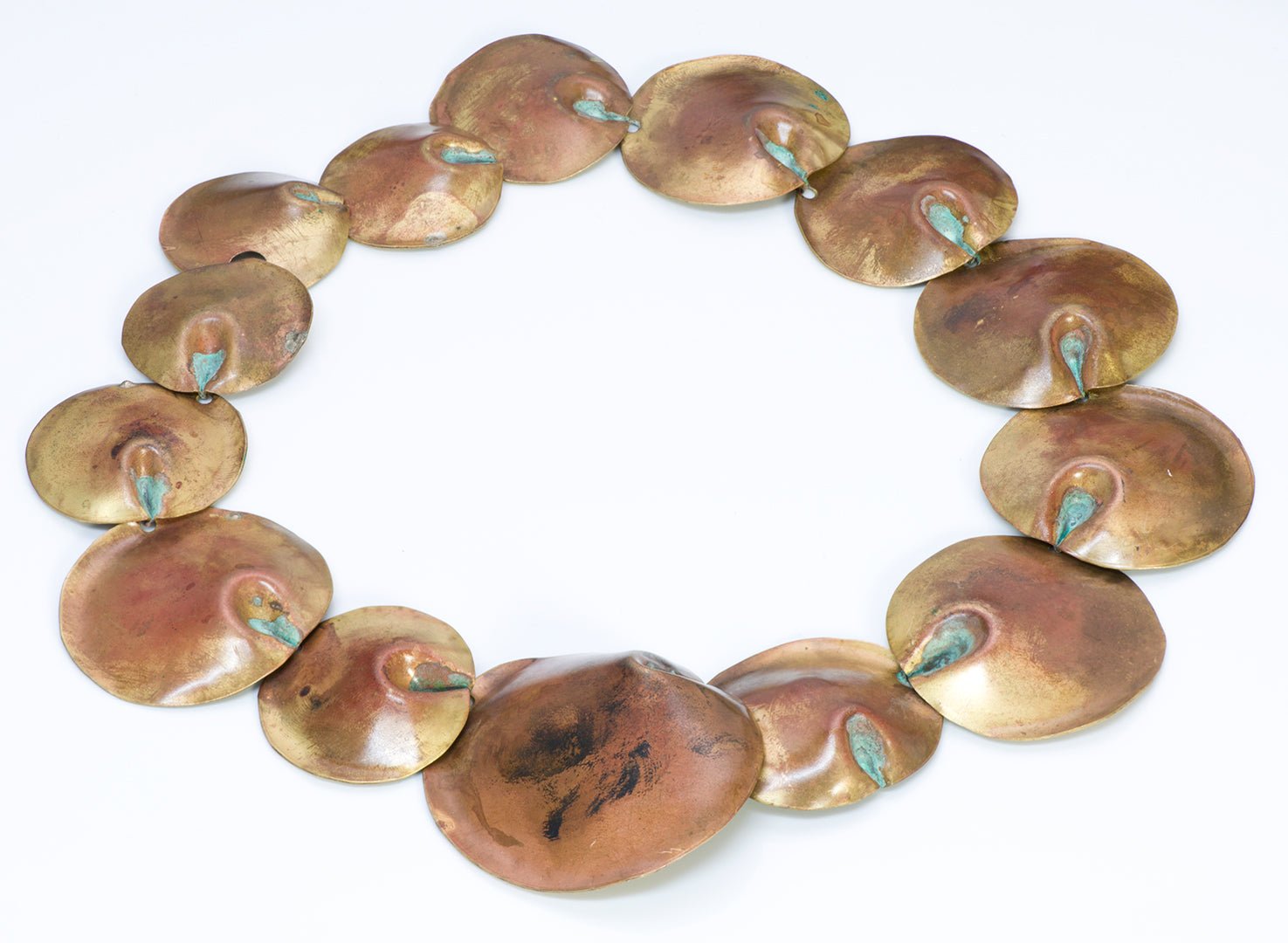 Robert Lee Morris Copper Disc Necklace