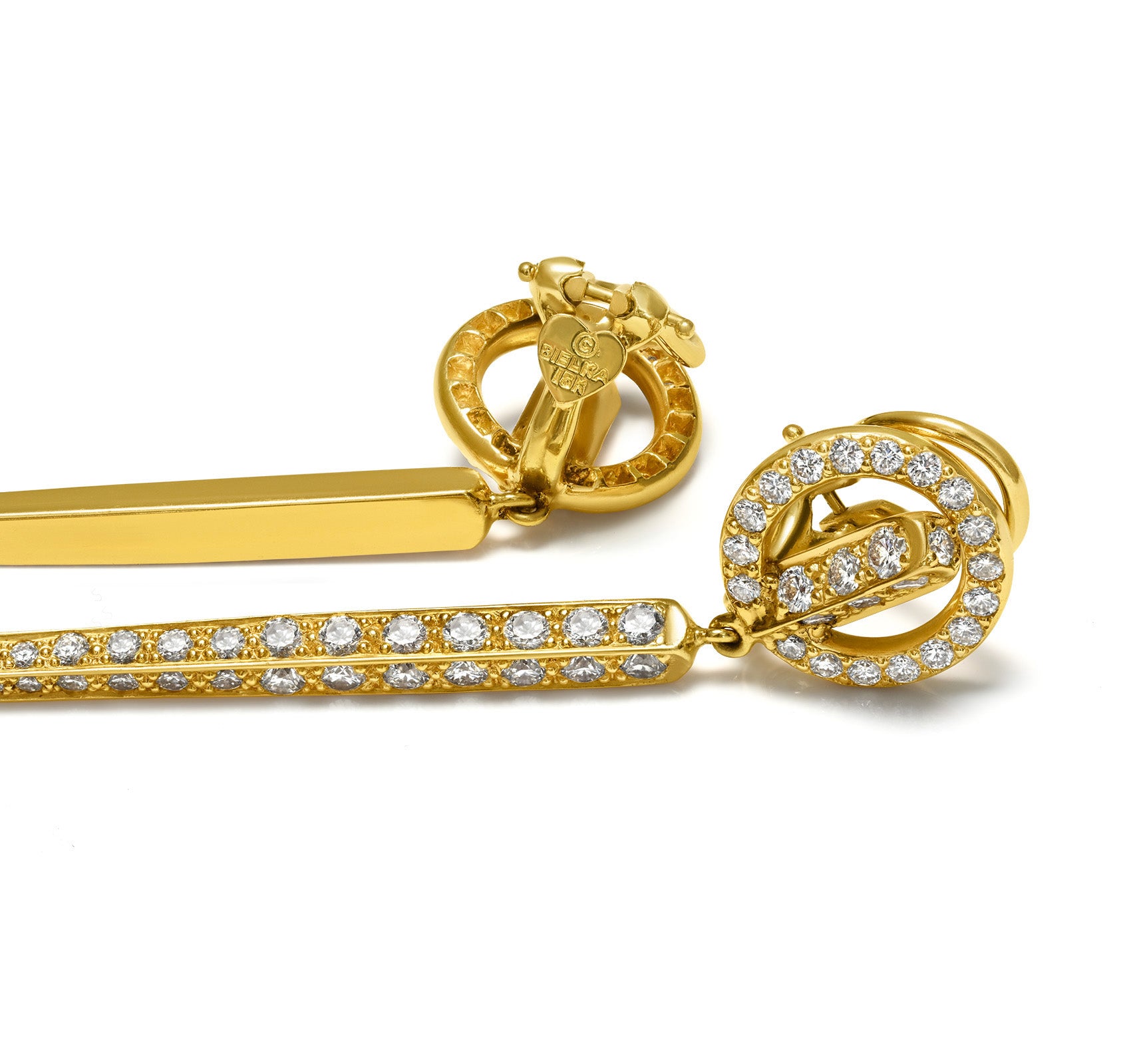 Bielka 5 CTW Diamond 18K Earrings 