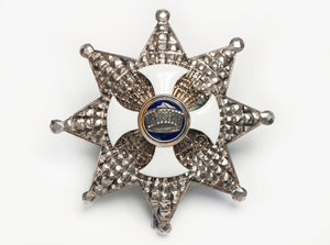 Royal Orders and Honors Silver Enamel Brooch Pin
