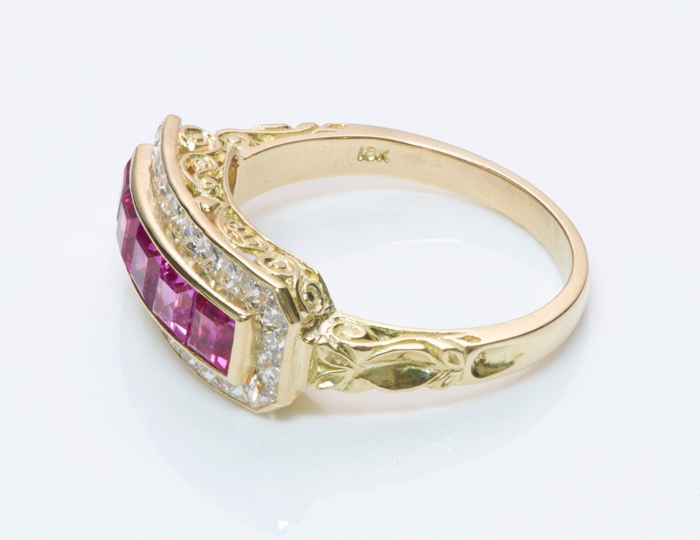 Ruby & Diamond Gold Ring