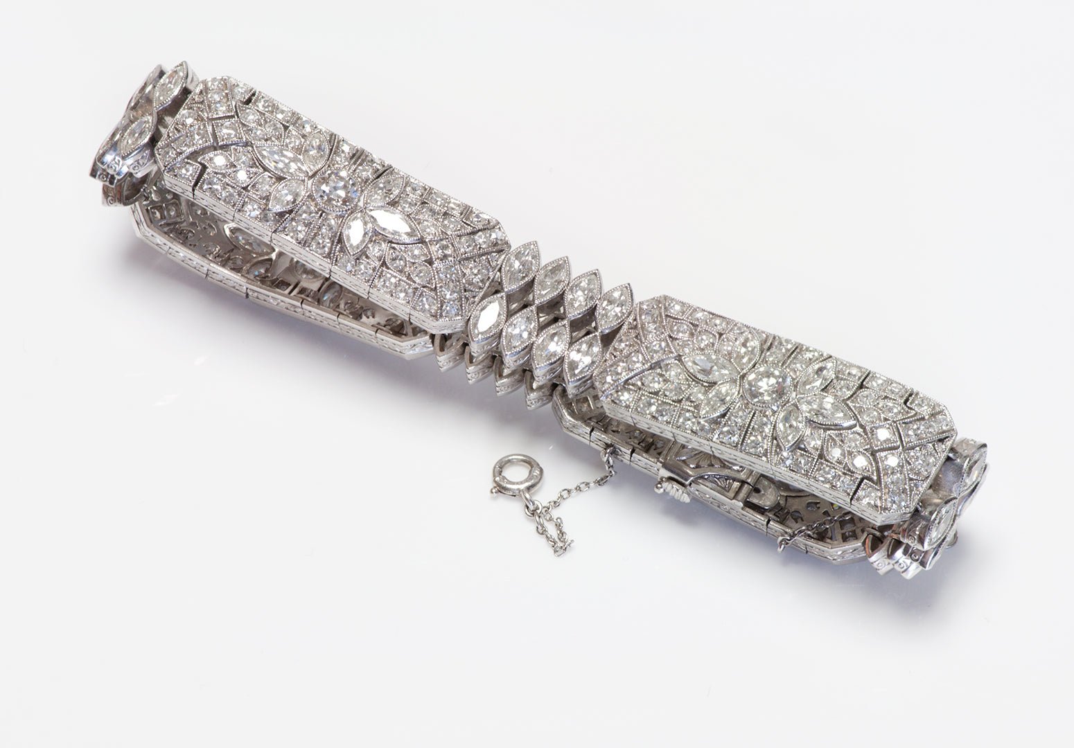 S. Kind & Sons Art Deco Platinum Diamond Bracelet