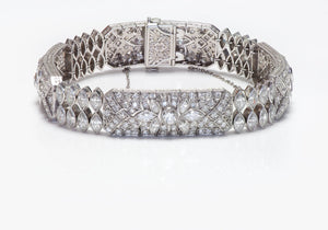 S. Kind & Sons Art Deco Platinum Diamond Bracelet