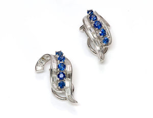Sapphire & Diamond Earrings