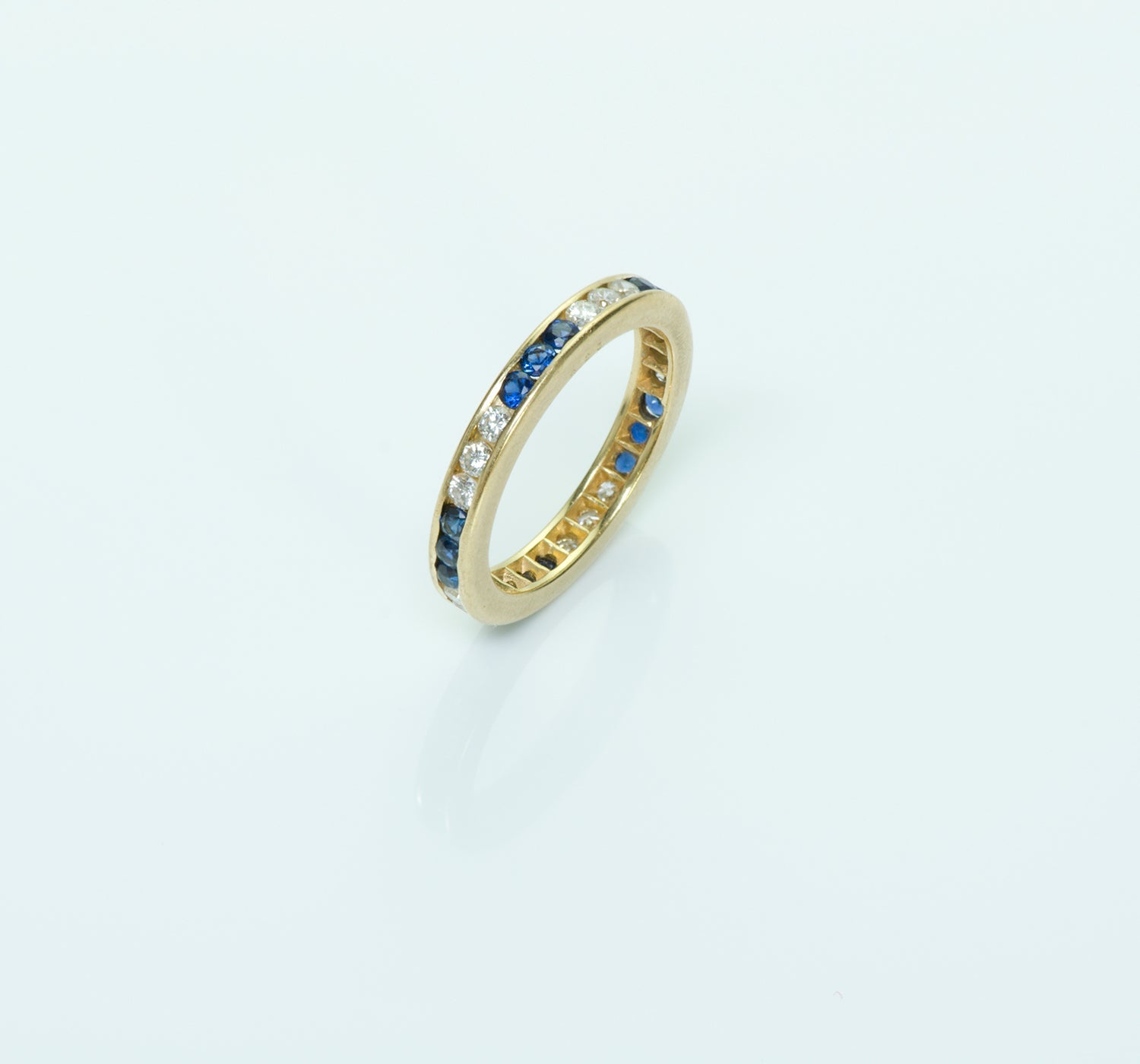 Sapphire Diamond Eternity Ring