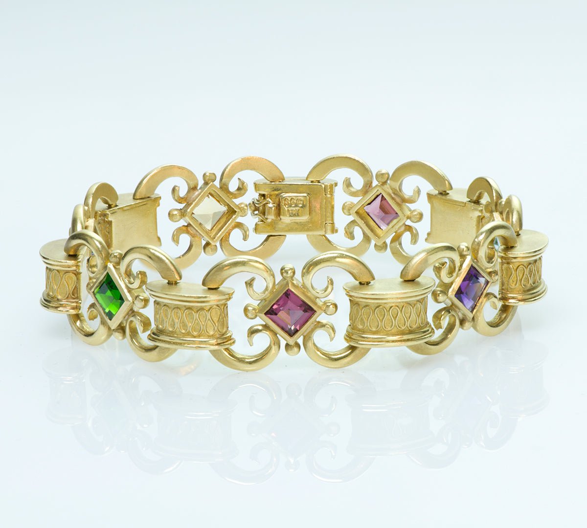 SeidenGang 18K Gold Semiprecious Stones Link Bracelet