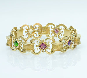 SeidenGang 18K Gold Semiprecious Stones Link Bracelet