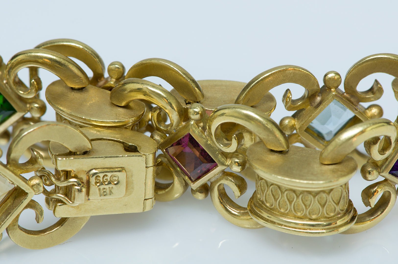 SeidenGang 18K Gold Semiprecious Stones Link Bracelet