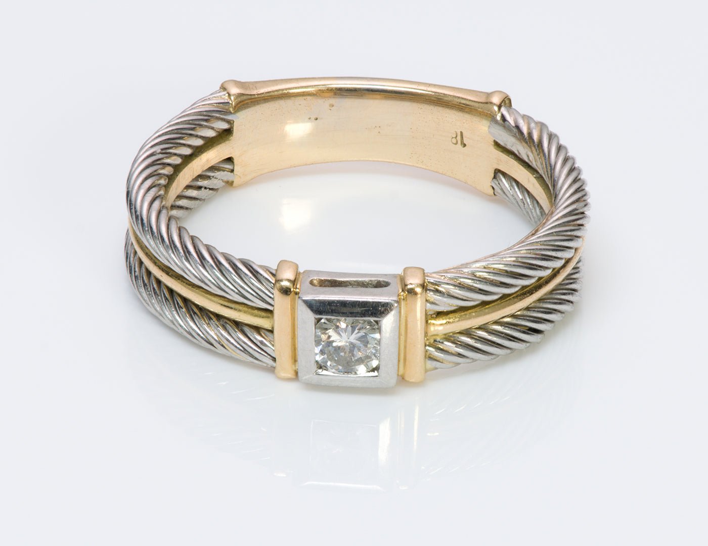 Solano Diamond Platinum Gold Ring