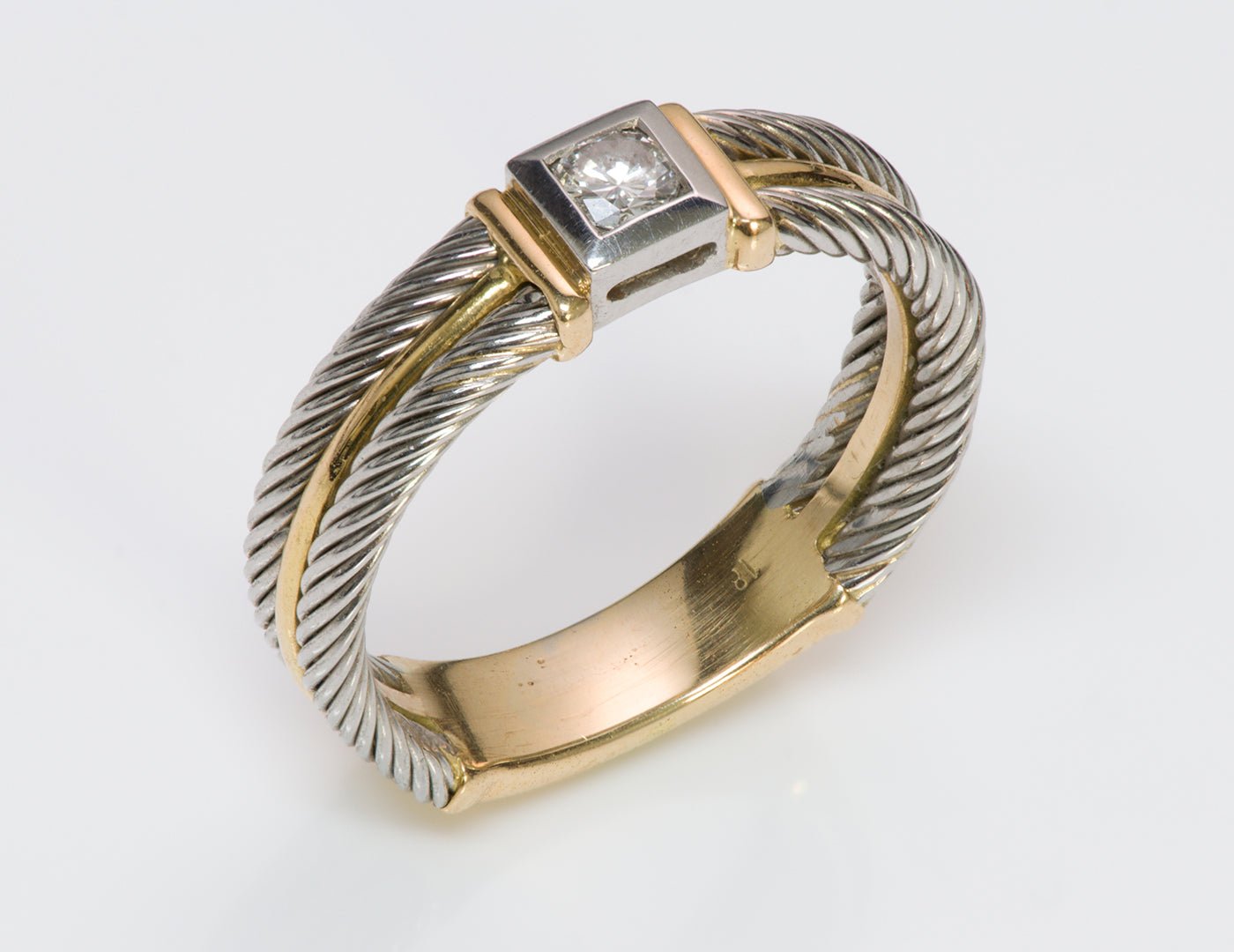 Solano Diamond Platinum Gold Ring
