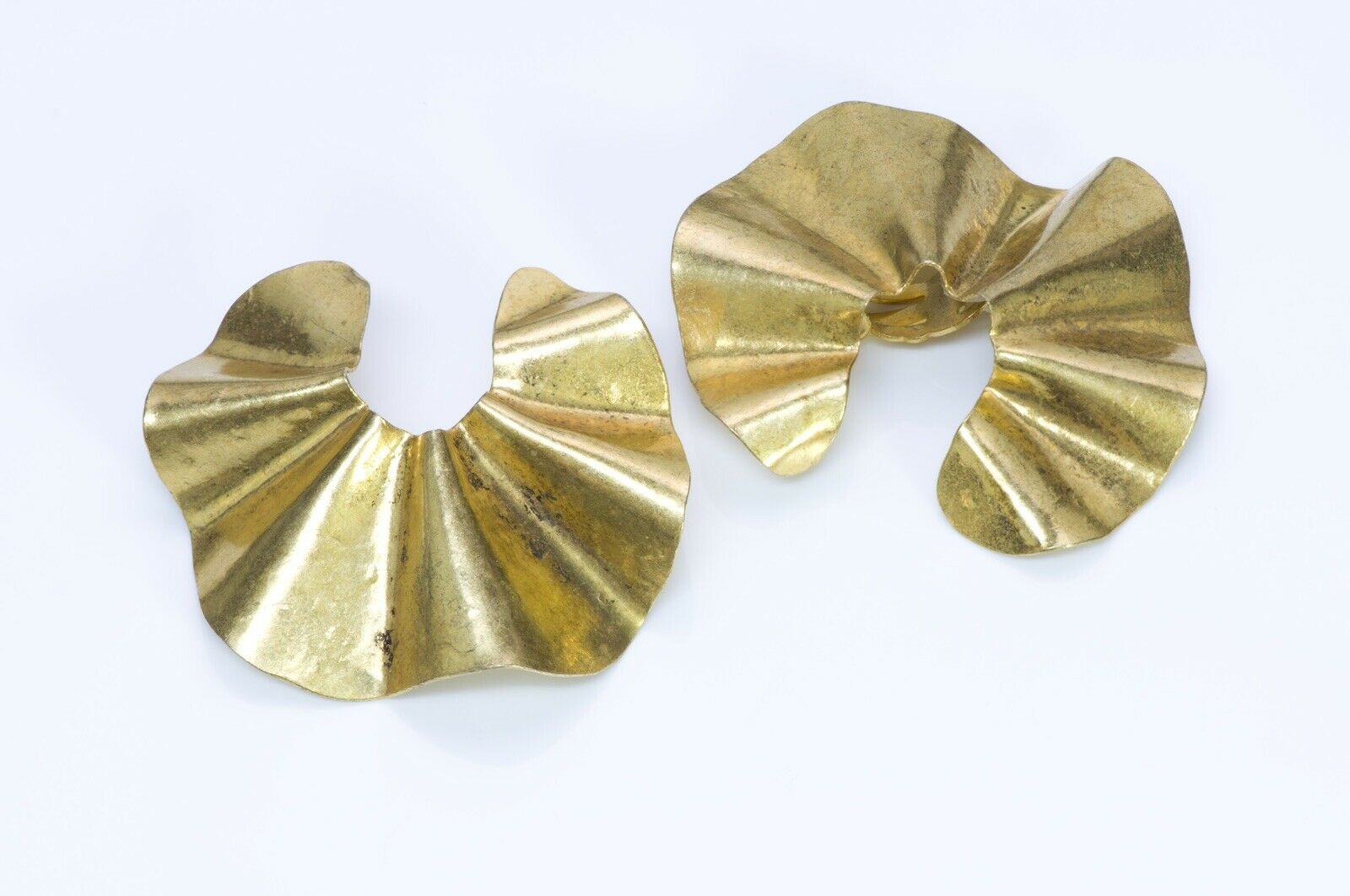 Sonia Rykiel Paris Gold Plated Half Moon Earrings