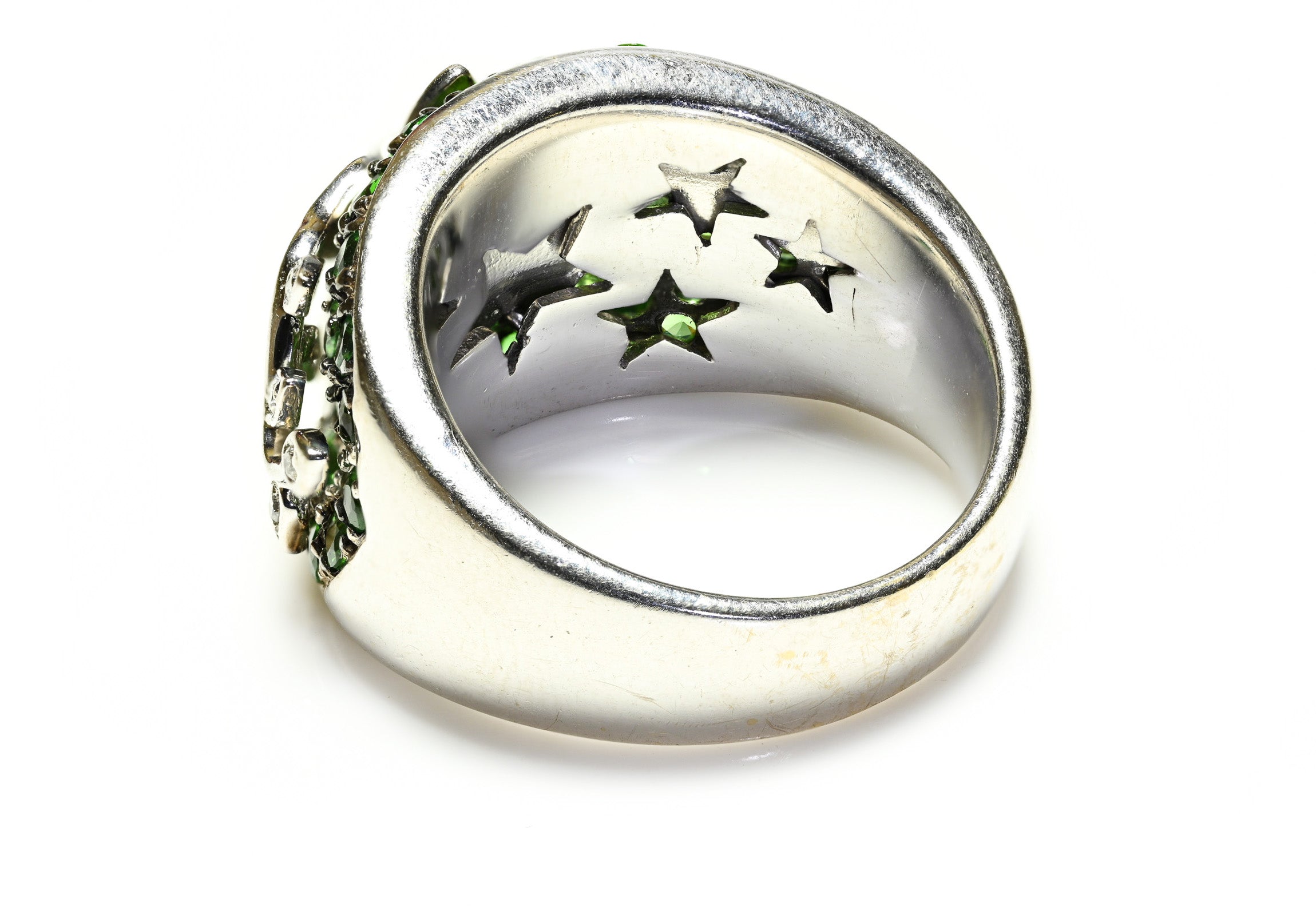 Sonia B. Tsavorite Diamond Flower Ring 2