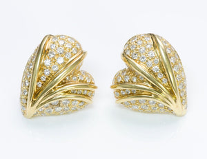 Stefan Hafner Gold Diamond Earrings