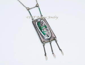 Theodor Fahrner Silver & Enamel Necklace