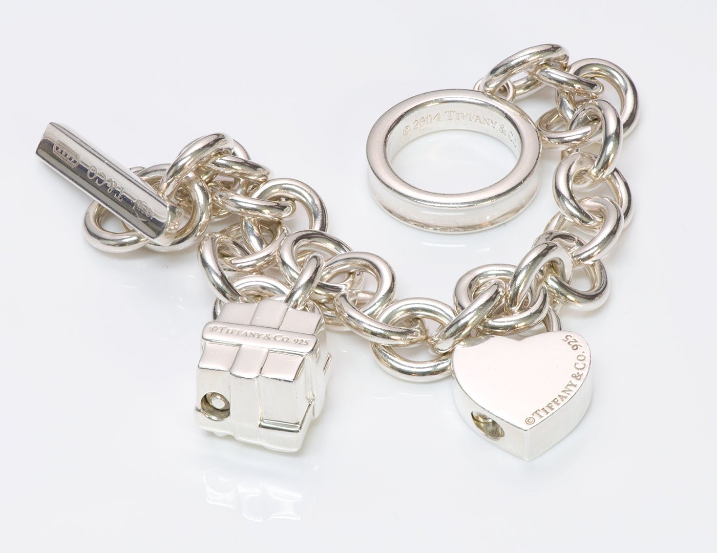 Tiffany & Co. 1837 Silver Toggle Charm Bracelet