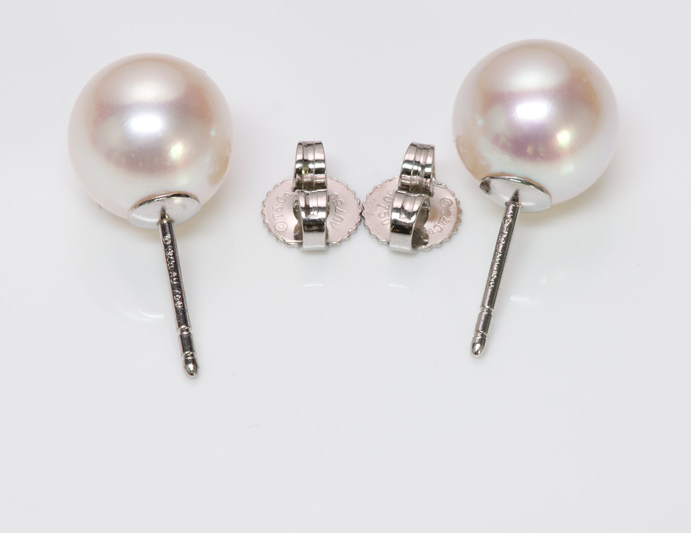 Tiffany & Co. 18K Gold Pearl Stud Earrings
