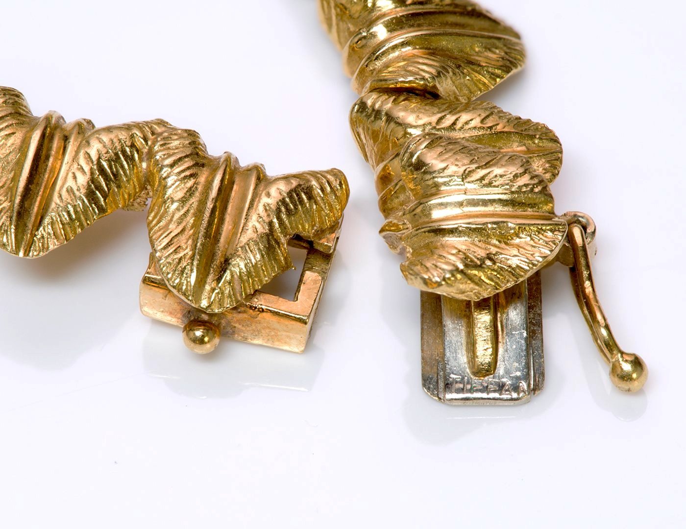 Tiffany & Co. 18K Gold Ruby Diamond Necklace