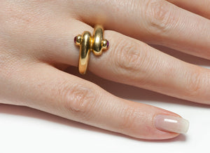 Tiffany & Co. 18K Gold Ruby Ring