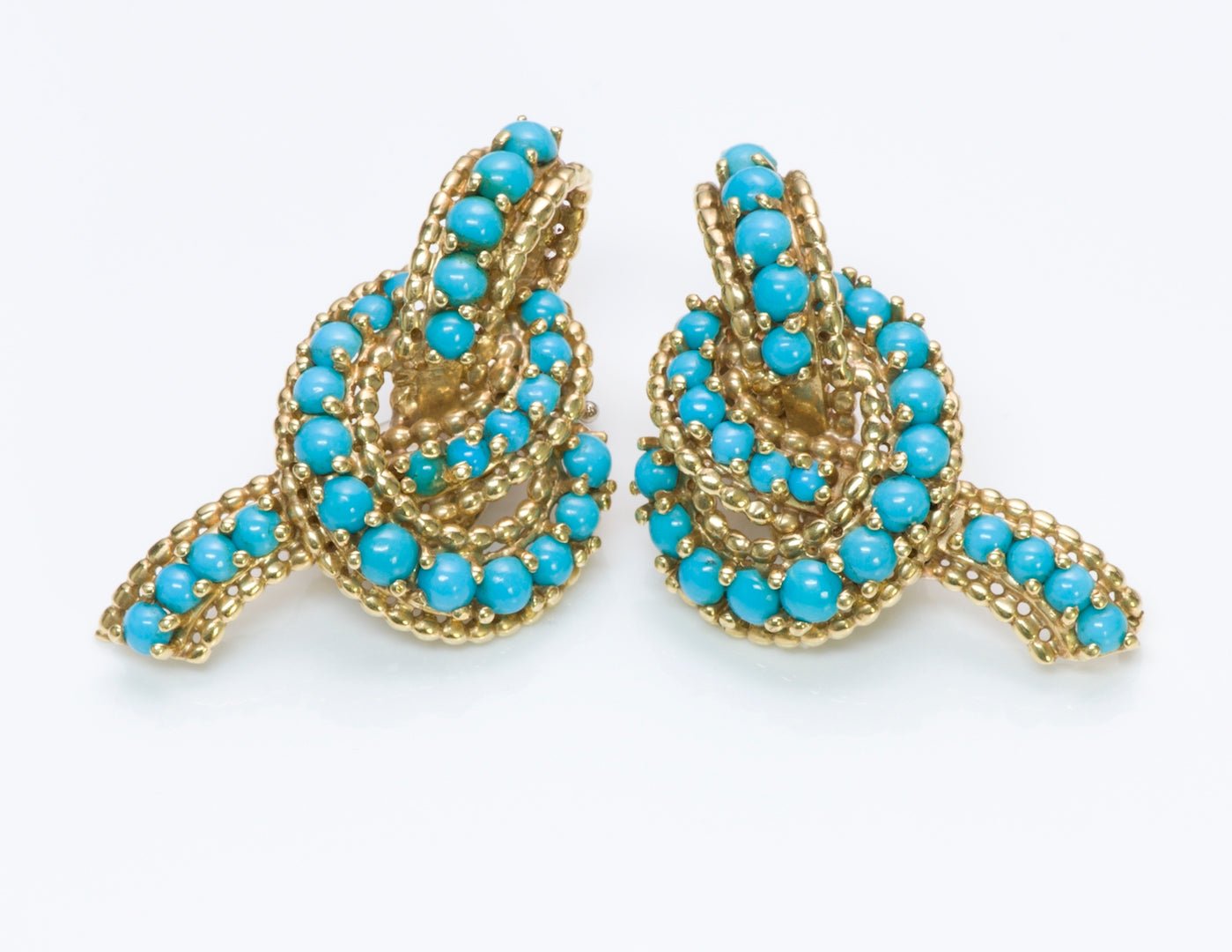 Tiffany & Co. 18K Gold Turquoise Earrings