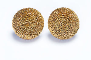Tiffany & Co. 18K Gold Wire Twist Earrings
