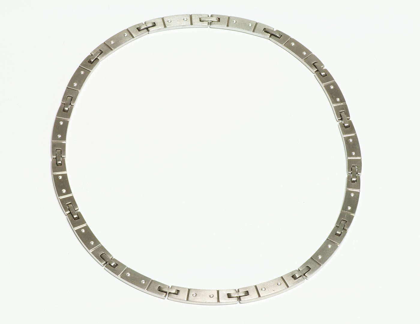 Tiffany & Co. 18K White Gold Diamond Collar Necklace