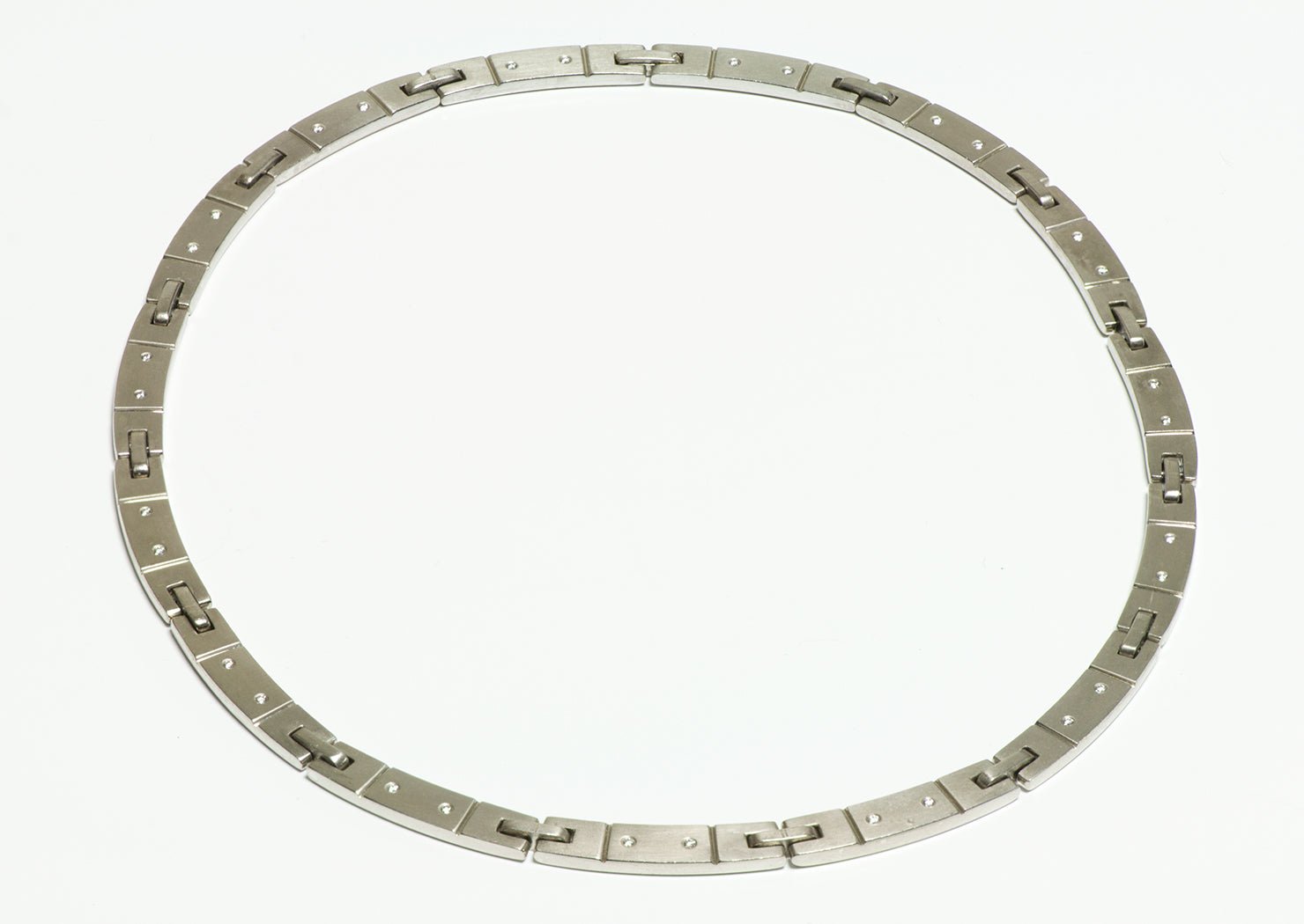 Tiffany & Co. 18K White Gold Diamond Collar Necklace